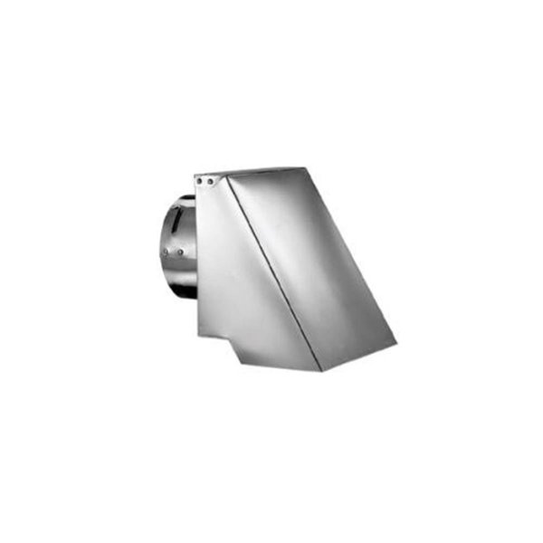 Blueprints 3 in. PelletVent Pro Square Horizontal Cap, Stainless Steel BL2086595